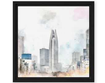 Digital download of Shinjuku, Tokyo in Watercolour Style