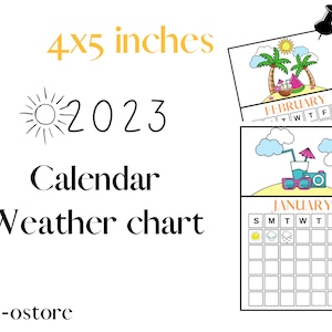 Calendar Weather Chart | Classroom Calendar Theme Weather Chart | 2 PDFs