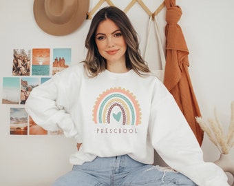 Leraar Retro Sweatshirt, Leraar Shirt, Kleuter leraar, Kleuter trui, Leraar Geschenken, Basisschool Leraar Shirt