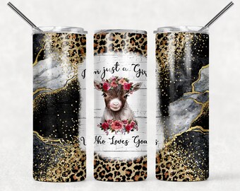 Just a Girl Who Loves Goats Insulated Tumbler