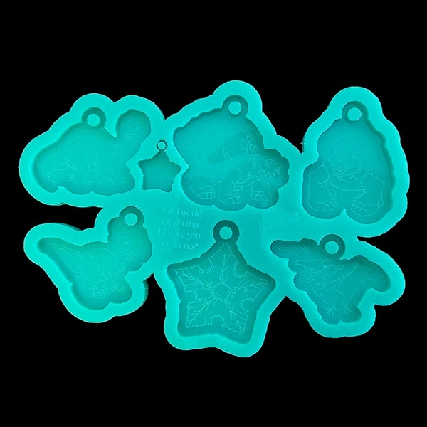 Prehistoric Dinos Keychain Palette Mold