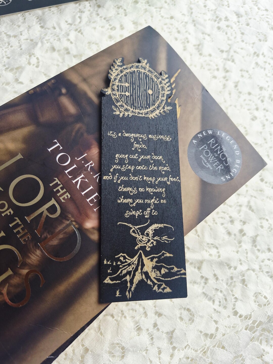 Handmade Engraved Wooden Fantasy Bookmark | Laser Cut Wood Bookmark ...