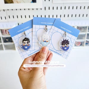 JJK Phone charms | Chibi Sorcerers Anime