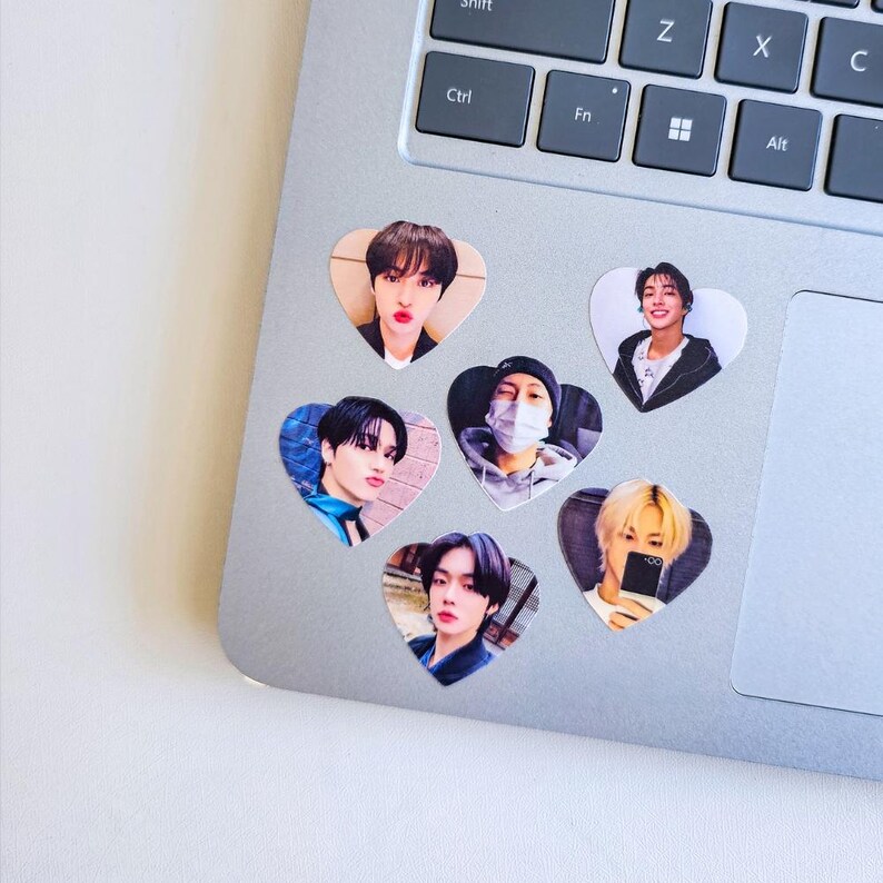 OT7 Heart Kpop Stickers: Army Fan Made Vinyl Decals 画像 9
