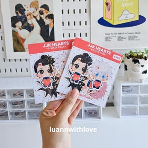 JJK Sticker Pack, Chibi Sorcerers Anime | Vinyl hologram Sticker Pack