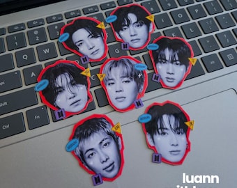 OT7 Freebies Stickers: Army Fan Made Vinyl Decals