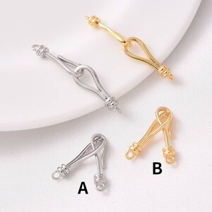8PCS Necklace connector, bracelet connector, platinum connector, 14K Gold Filled DIY Handmade Jewelry Connector Buckle Accessory