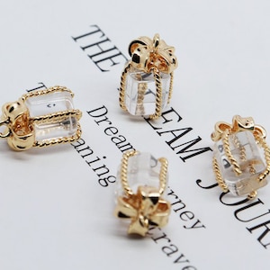 4PCS 15*8mm 14K Gold Filling Wishing Bottle Pendant DIY Handmade Jewelry Accessories Necklace Bracelet Can Style Pendant Material