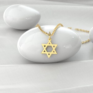Star of david necklace, Bat mitzvah gift, tiny magen david, Jewish star Gold Magen David, Magen david necklace, Magen david jewelry