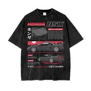 Camiseta vintage Mugen Honda NSX - Talla grande y tejido grueso - Corte premium - Regalo navideño para amantes de los coches - Honda JDM - Sudadera Integra - Sudadera Civic