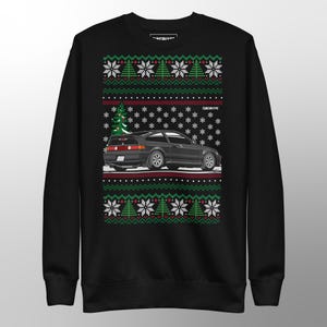 JDM Ugly Christmas Sweater - Honda Mugen CRX v2  - Ugly Xmas Sweater - Car Guy Holiday Gift, Funny Christmas Gift, Honda Gift, Civic Gift