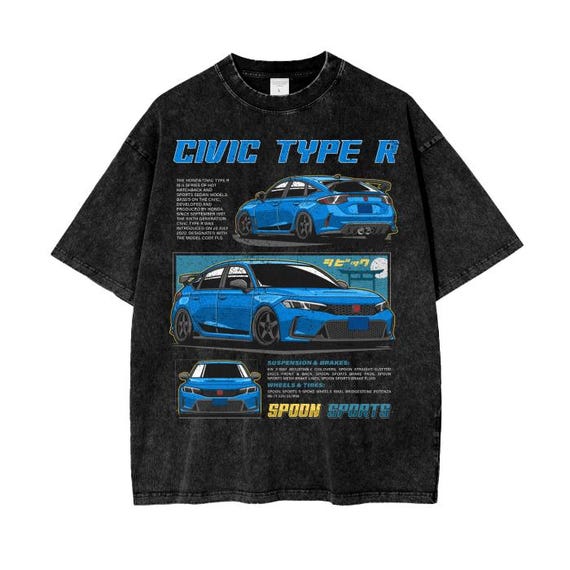 Honda Civic Type R (FL5) Boost Blue Pearl - Vintage T-shirt