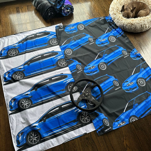 HONDA Civic EG Hatchback - Garage Flagge Dekor - Captiva Blau