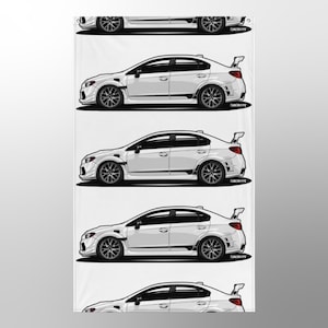 Subaru WRX STI Flag - Crystal White
