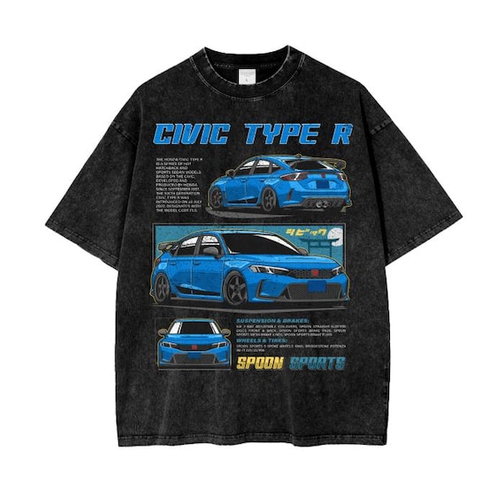 Honda Civic Type R (FL5) Boost Blue Pearl - Vintage T-shirt