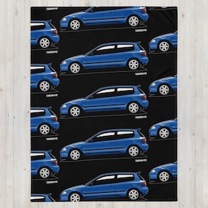 Honda Civic EG Hatchback Blanket - Captiva Blue