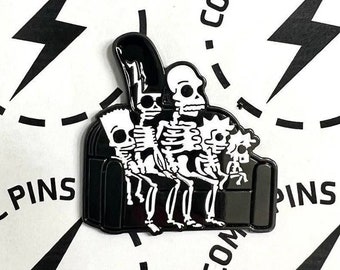 Skeleton Simpson Family - The Simpsons - Enamel Pin