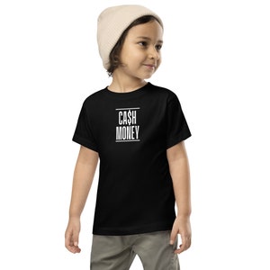 Toddler Short Sleeve Tee Cash Money T-shirt, Money T-shirt, Gift for him, Gift for her, Hip-hop T-shirt, Rap T-shirt, Cash Money Records