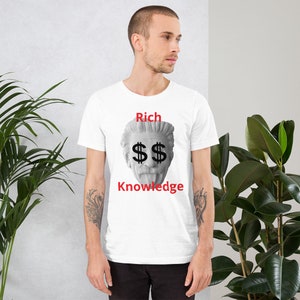 Albert Einstein Rich Knowledge Tee - Hustle T-Shirt
