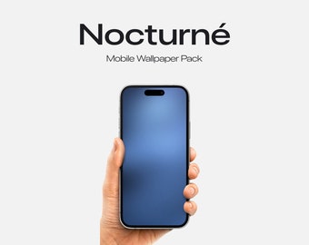 Nocturne Dark Grainy iOS15 & iPhone Wallpapers | Home Screen Wallpaper Pack | Phone Wallpapers | Pastels | Serious | Minimal | AvenisReves