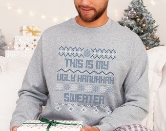 Hässliche Chanukka Sweathsirt, glückliches Chanukka, hässliche Pullover Party, Chanukka jüdisch, Kinder Chanukka, Matzah Ball Suppe, personalisierte Chanukka Geschenk,