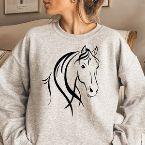 Horse Sweatshirt Horse Sweatshirt for Women Horse Sweatshirt - Etsy
