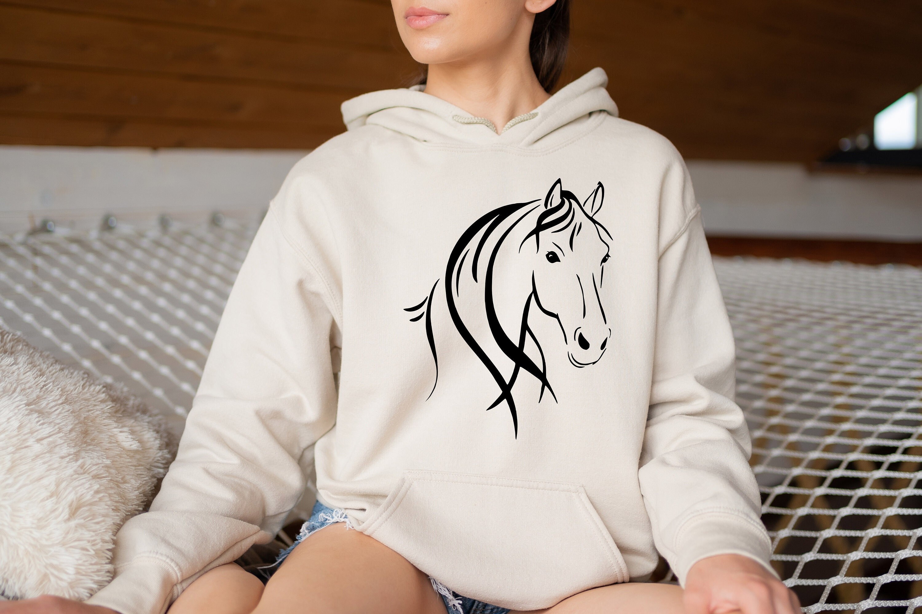 Horse Hoodie Horse Hoodie for Women Horse Hoodie Girls - Etsy