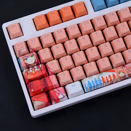 Demon Slayer 108 Keycaps Sub Japanese For Mechanical Keyboard  Anime  Keyboard