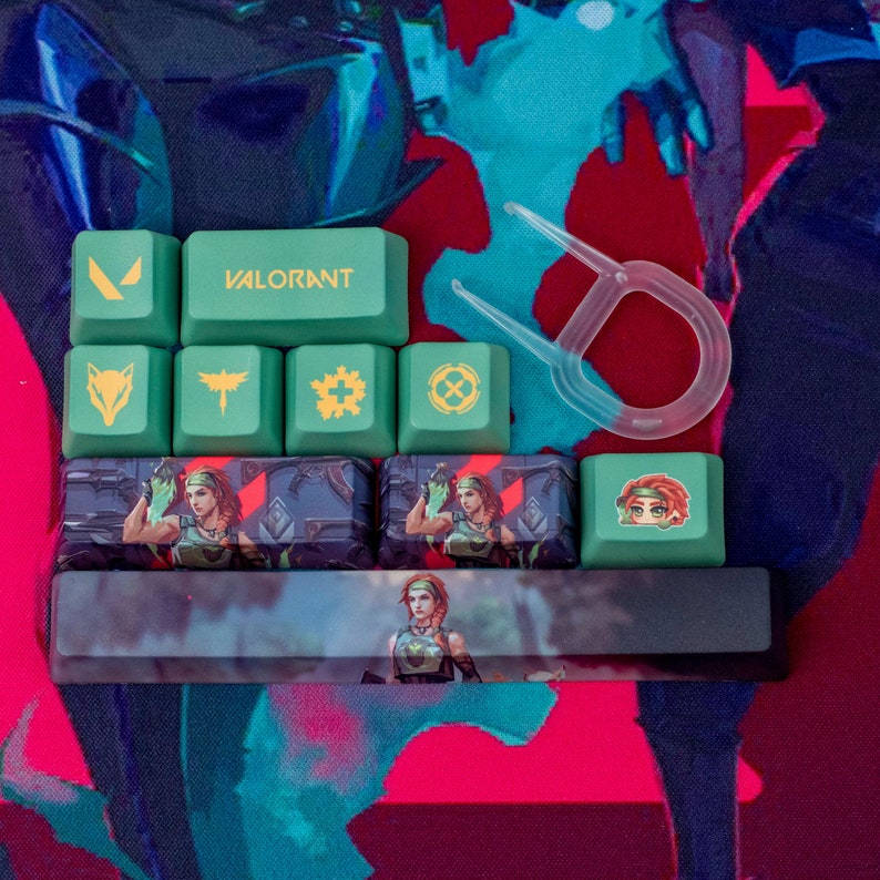 Valorant All Agents Keycaps 10 Keys Keycaps Artisan Etsy