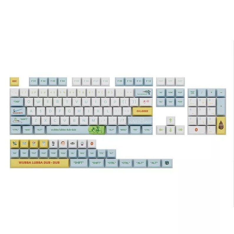 Rick & Morty Keycaps for Mechanical Keyboard Etsy Canada
