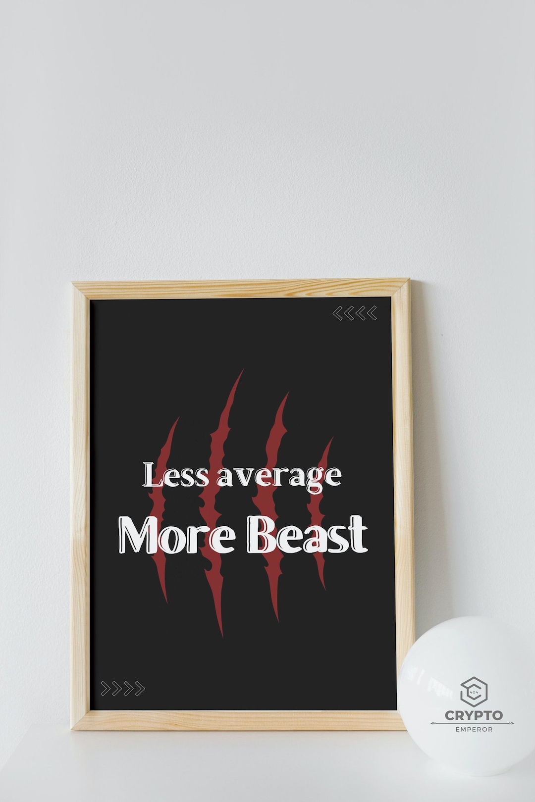 Less Average More Beast Wall Art Motivation Crypto Bitcoin Print Stock  Market Poster Trading Lifestyle Wallpaper Inspiration Wall Art Print - Etsy
