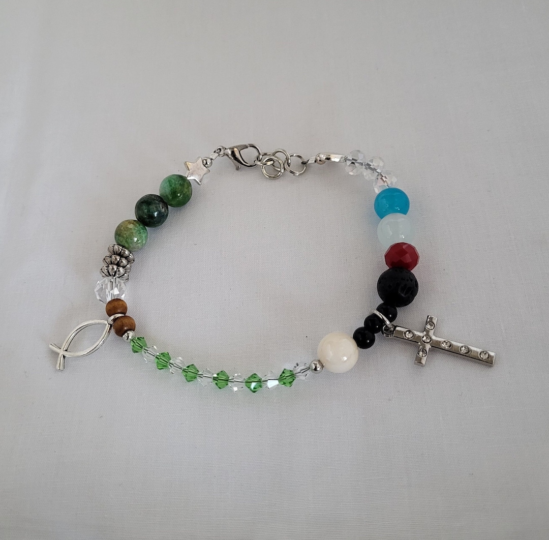 Story of Jesus Beaded Wire Bracelet, Life of Jesus, Christian Bracelet ...