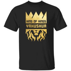 Gold König der Könige Tshirt Hebräischer israelitischer Löwe von Jehudah Yahushua