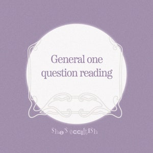 General Tarot Reading. 1 question psychic reading by She&#39;s Occultish