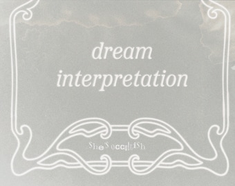 Interpretación de sueños, lectura y análisis del tarot - lectura psíquica por She's Occultish