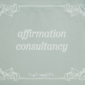 AFFIRMATION CONSULTANCY tarot reading and affirmation consultation + recommendations - psychic reading by She&#39;s Occultish