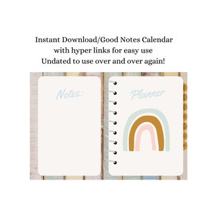 Goodnotes planner, undated planner,Digital Planner,Simple Planner, Monthly Planner,Weekly Planner,Daily Planner