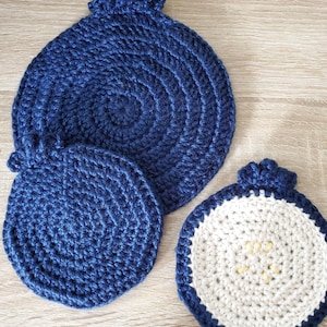 Crochet Blueberry Coaster & Hot Pad **Pattern Only**