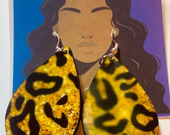 Leopard Print Earring