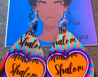 Shalom Teardrop Earrings