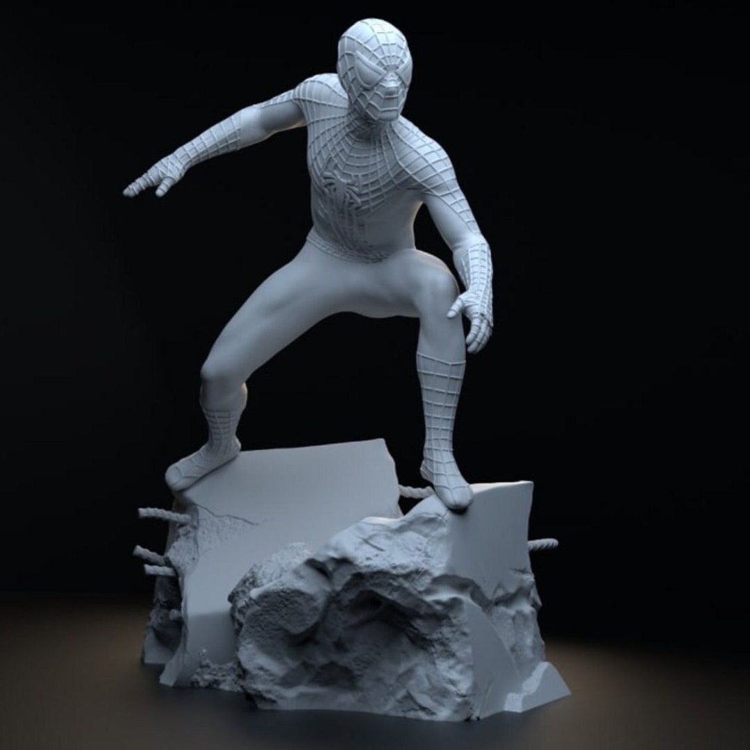 STL file Tobey Maguire - SPIDER-MAN 🦸・3D printable model to