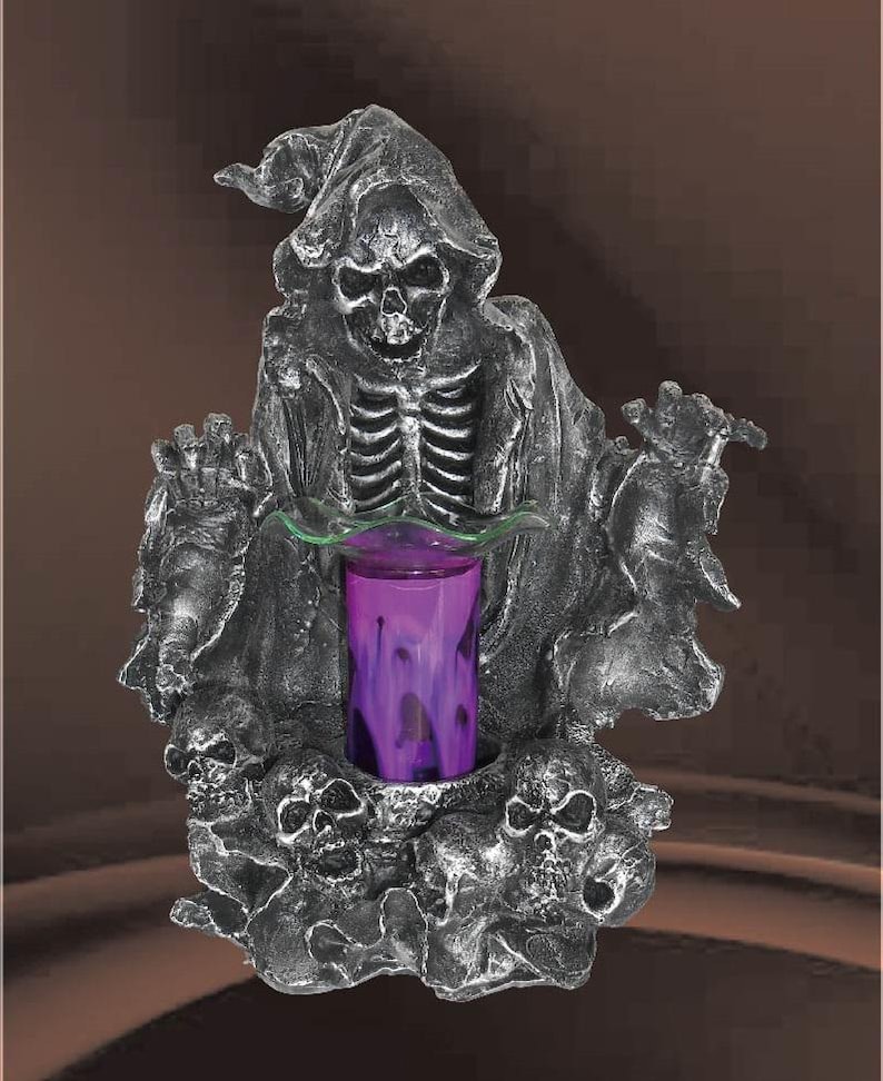 Enchanting Skeleton Grim Reaper Aromatherapy Wax Warmer - Etsy