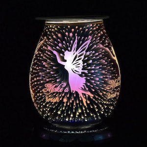 Silver Make A Wish Fairy Touch Aroma Wax Warmer