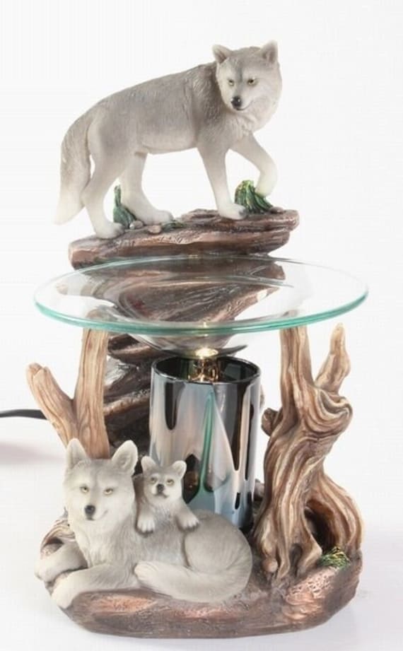 Wolf Family poly resin aroma wax warmer