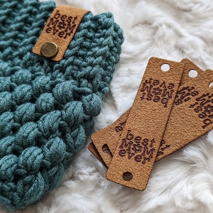 Best Mom Ever Grab Bag - Vegan Ultrasuede Coffee Sleeve Tags