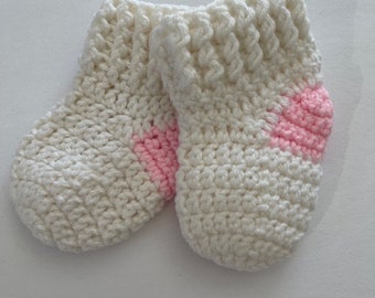 Crochet baby socks