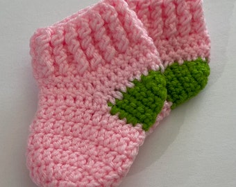 Crochet baby socks