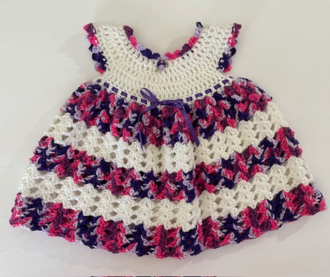Strawberry Shortcake Crochet Baby Dress