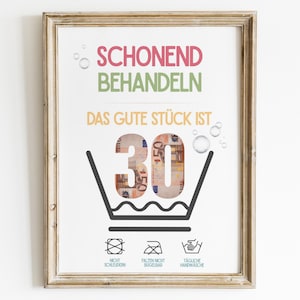 30th birthday cash gift | simple cash gift | creative money gifts | 30th birthday cash gift | money for the 30th birthday | A4