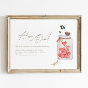 Heart-shaped wedding cash gift | Wedding poster gifts | Cash gifts for weddings | Personalized wedding gifts | PDF